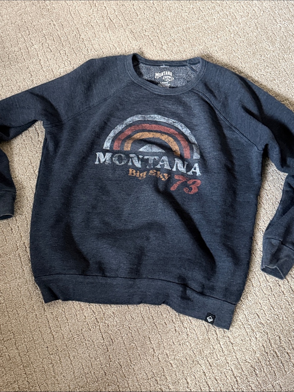 Montana Big Sky 73 Navy Graphic Sweatshirt
